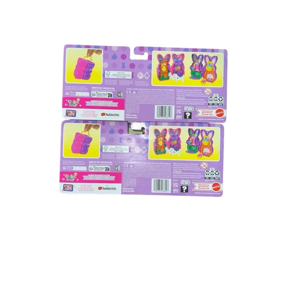 Polly Pocket Peeps Playset Lot Of 10 Sets Bunny Compacts Easter Toy Mattel